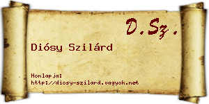 Diósy Szilárd névjegykártya